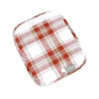 【Gennies 奇妮】英倫揹帶口水巾2入-紅白(肩帶口水巾 雙面可用 輕量氣墊揹帶通用)