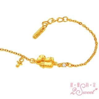 【2sweet 甜蜜約定】SNOOPY baby系列純金手鍊-約重0.80錢(SNOOPY 寶寶 嬰兒 彌月禮)