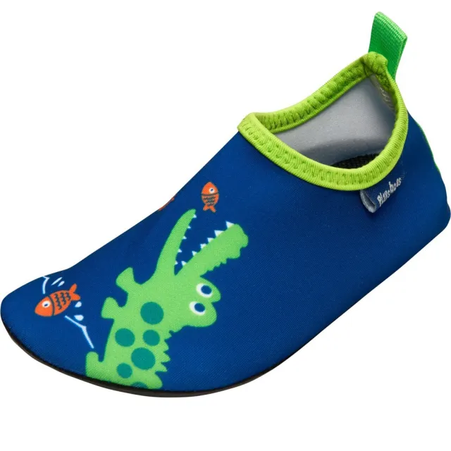 【德國Playshoes】抗UV水陸兩用沙灘懶人童鞋-鱷魚(認證防曬UPF50+兒童戶外涼鞋雨鞋運動水鞋)