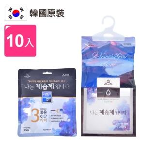 韓國原裝 超吸水防潮可掛式除濕袋防黴乾燥劑250g 10入/組(防潮吸濕袋 室內除濕劑 集水袋 除濕袋 吊掛除濕)