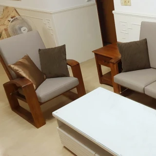 【吉迪市柚木家具】柚木曲線扶手造型單人椅/沙發椅 RPLI001C(不含墊 實木 創意 低調 奢華 個性 單人椅)