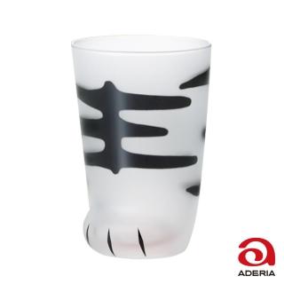 【ADERIA】日本可愛貓掌肉球玻璃杯300ml(三花/虎斑/奶牛/豹紋/老虎/透明)