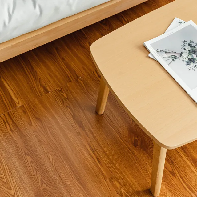 【樂嫚妮】40片入/約1.7坪 仿木紋PVC自黏式DIY塑膠地板貼 仿木地板