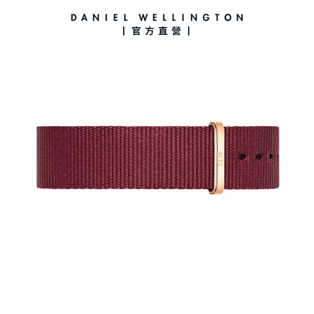 【Daniel Wellington】DW 錶帶 Classic Roselyn 玫瑰紅織紋錶帶(DW00200211)