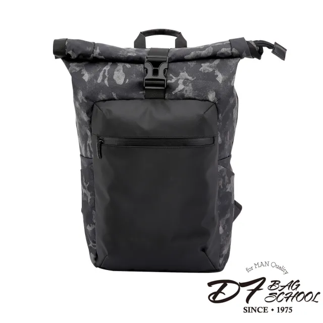 【DF BAGSCHOOL】雙11 outdoor率性風商務旅行學生中性迷彩後背包-共3色