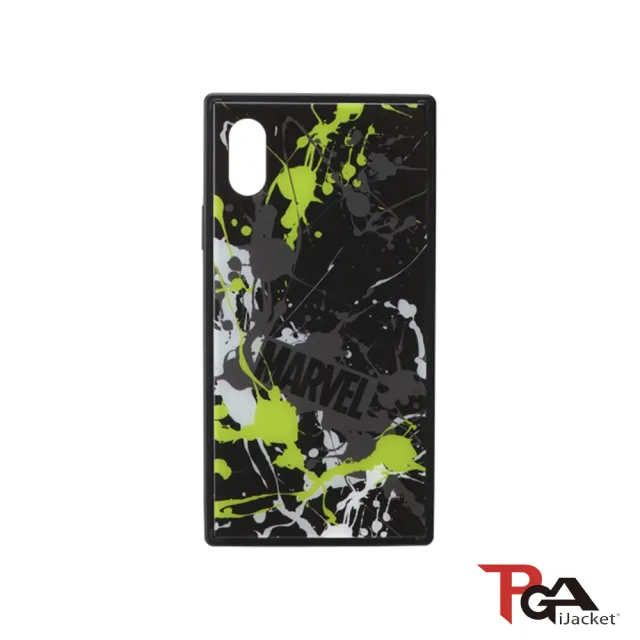 【iJacket】iPhone XS Max 6.5吋 Marvel 漫威 四角氣墊 防撞 玻璃殼(總代理商公司貨)