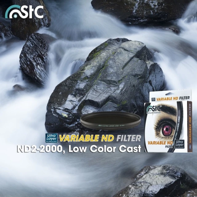 【STC】低色偏可調式VND減光鏡77mm減光鏡ND2-1024(保護鏡 濾鏡)