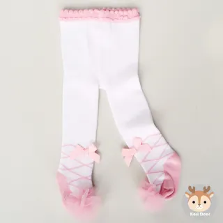 【Kori Deer 可莉鹿】夢遊仙境女嬰童褲襪 - 白兔先生(保暖褲襪)