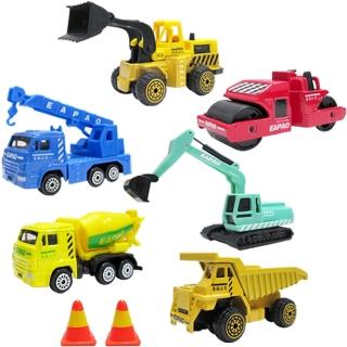 【TDL】工程車玩具組玩具車小汽車模型玩具組6入 937565