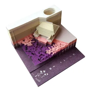 【LGS熱購品】3D立體便條紙-清水寺/淺草寺(多種樣式/高級紙材/精緻擺飾)