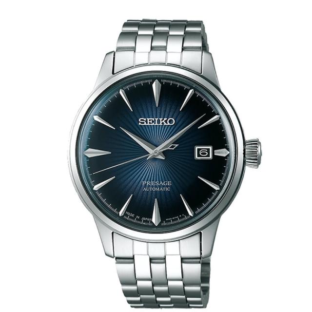 【SEIKO 精工】Presage 雞尾酒系列機械男錶腕錶(4R35-01T0A/SRPB41J1)