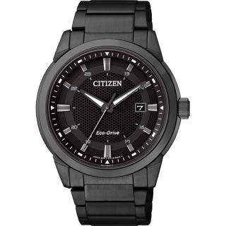 【CITIZEN 星辰】Eco-Drive都會簡單風格光動能腕錶-黑42mm(BM7145-51E)