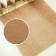 【Abuns】台灣製舒適磨毛單色巧拼安全地墊-18片裝/0.5坪(短毛地毯-6色可選)