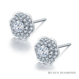 【RUIEN DIAMOND 瑞恩鑽石】輕珠寶系列 31分 鑽石耳環(18K金)
