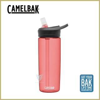 【CAMELBAK】600ml eddy+多水吸管水瓶 玫瑰(全新設計/水壺/水瓶/多喝水)