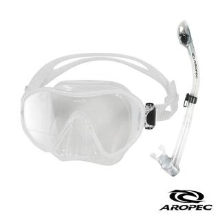 【Aropec】Schist 無框單面鏡潛水精品組(透明)
