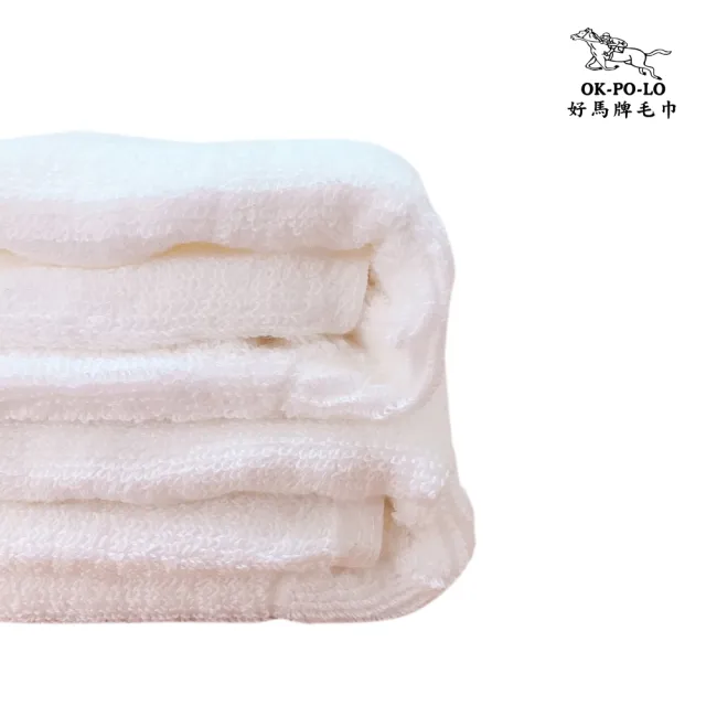 【OKPOLO】台灣製造有機棉吸水毛巾-12入組(吸水厚實柔順)