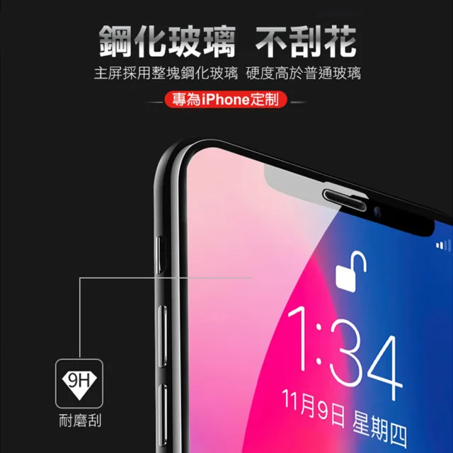 iPhone XR保護貼9D高硬度透明高清款(iPhoneXR保護貼 XR鋼化膜)
