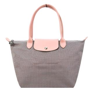 【LONGCHAMP】LE PLIAGE DANDY系列長把折疊水餃包(大/象牙)