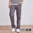【HowKu好褲】鐵灰色多口袋設計工作褲