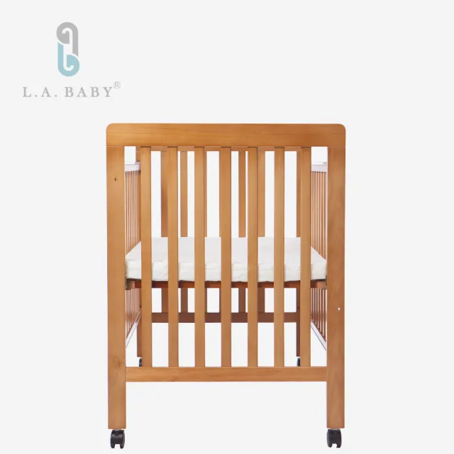 【L.A. Baby】密西根三合一嬰兒大床(白色  大床 120cmx65cm)