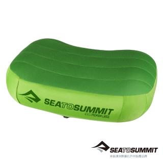 【SEA TO SUMMIT】50D 充氣枕. 加大版 萊姆綠(STSAPILPREMLLI/旅用/日常/露營/野營)
