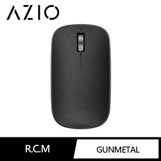 【AZIO】AZIO RETRO R.C.M. GUNMETAL 無線藍芽復古牛皮滑鼠 黑色(藍芽滑鼠)