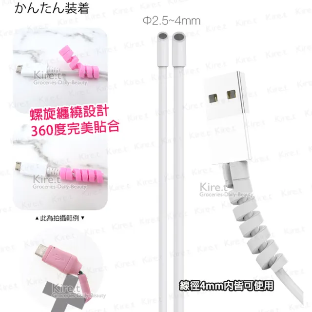 【kiret】通用手機線頭保護套USB充電線 IPhone傳輸線-超值12入(充電線 耳機線 保護套)