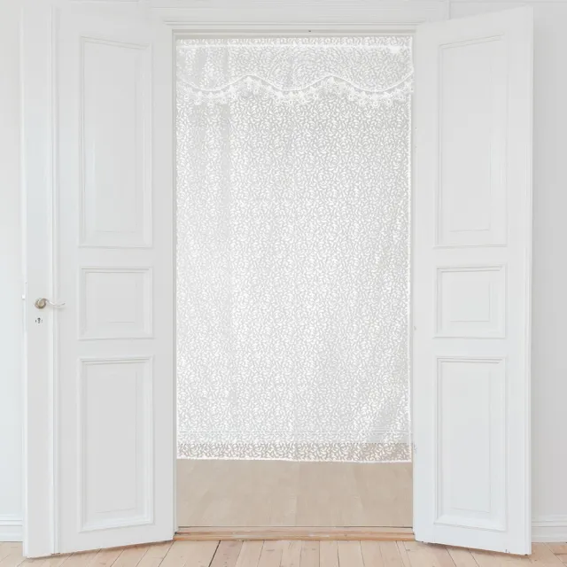 【LASSLEY】葛蕾絲風水簾100X186cm(紗簾 蕾絲 風水簾 ALBANI 德國進口 台灣製造)