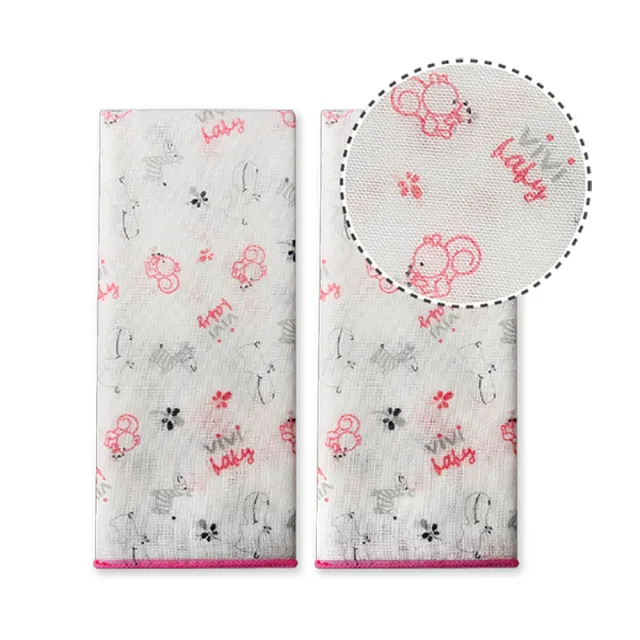 【VIVIBABY】MIT精梳棉紗布 精梳棉超柔紗布手帕 高密度紗布巾 餵奶巾 手帕(動物樂園9入 藍/粉)