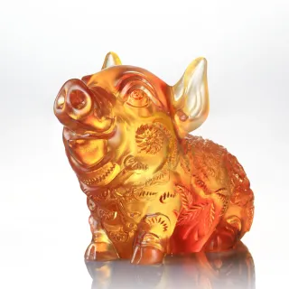 【琉璃工房 LIULI】百福寶寶 花豬寶寶(適合 收藏 生日  節日贈禮)