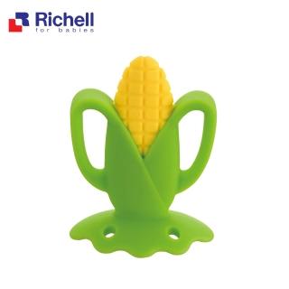 【Richell 利其爾】官方授權 寶寶咬咬系列固齒器 - 玉米(附盒)