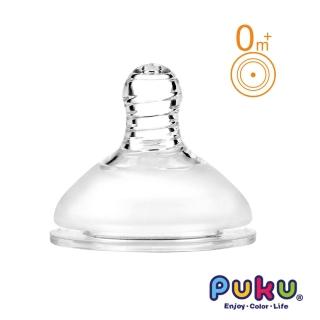 【PUKU 藍色企鵝】REAL寬口防脹圓孔S奶嘴(二入)