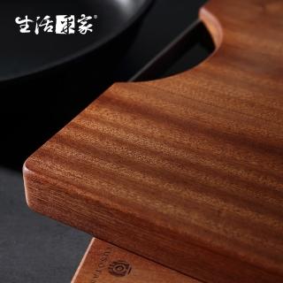【生活採家】家用大款烏檀木整木加厚長方形砧板(#58002)
