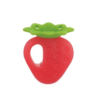 【Richell 利其爾】寶寶咬咬系列固齒器 - 草莓(附盒)