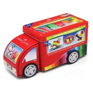 【Faber-Castell】卡車造型33色連接彩色筆(開學 文具 畫畫 美術 寫生 禮物)