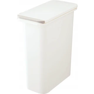 【日本 RISU】防臭按壓式垃圾桶20L-白色
