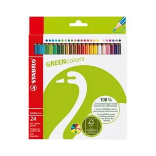 【STABILO】環保認證色鉛筆 24色24入(6019/2-24)