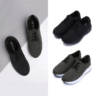【FUFA Shoes 富發牌】高彈力純黑女款休閒慢跑鞋-黑/全黑 1AK50(女鞋/運動鞋/女休閒鞋/全黑鞋)