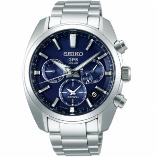 【SEIKO 精工】ASTRON 5X53雙時區太陽能手錶(5X53-0AJ0B SSH019J1 藍)