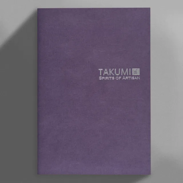 【IWI】TAKUMI匠 和紙筆記本A5銀標-橫線內頁-NTSA5-L6S(滅紫)