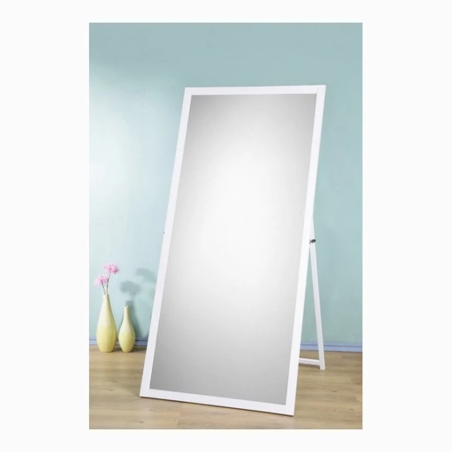 【鏡王之王】超大型原木立鏡寬84公分-白色(掛鏡 穿衣鏡 全身鏡)