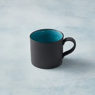 【有種創意食器】日本美濃燒 - 黑陶釉彩馬克杯(青綠)
