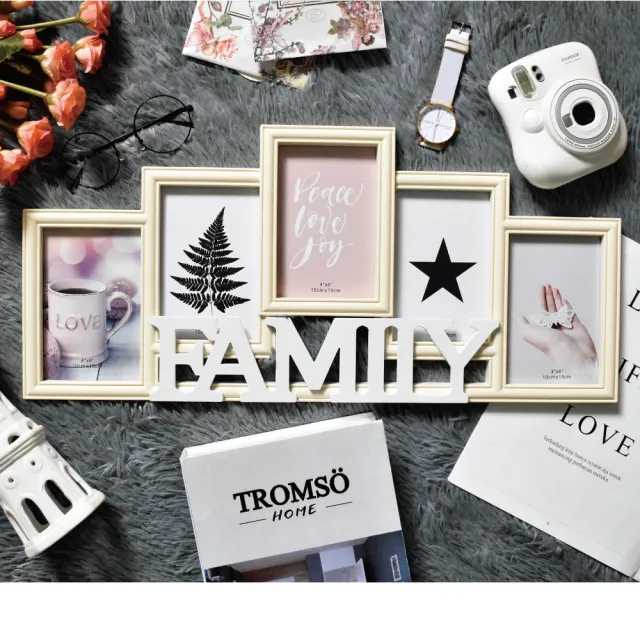 【TROMSO】北歐FAMILY5框組-白框(相框組合相框)