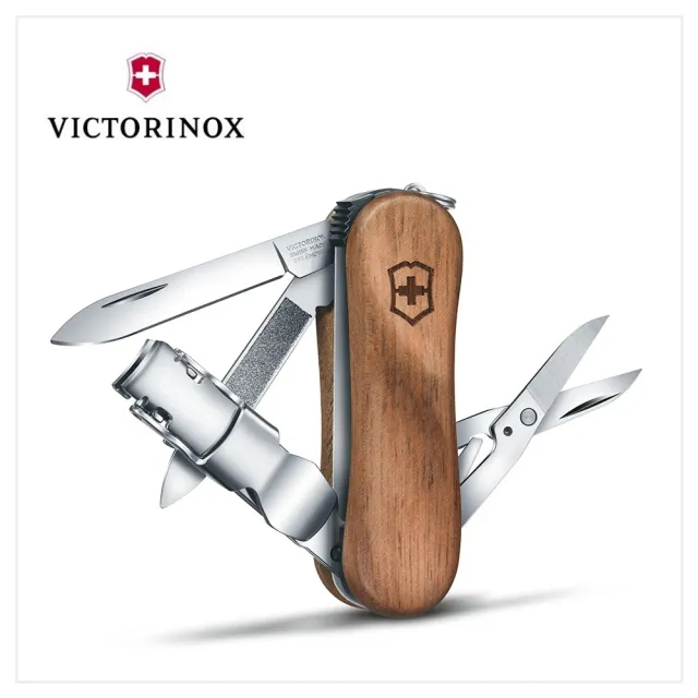 【VICTORINOX 瑞士維氏】Wood NailClip瑞士刀(0.6461.63)