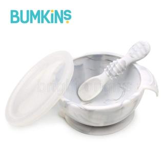 【Bumkins】寶寶矽膠餐碗組(大理石紋)