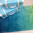 【山德力】ESPRIT 地毯 晨芙 70X140CM(漸層 藍綠色 客廳 書房  起居室 生活美學)