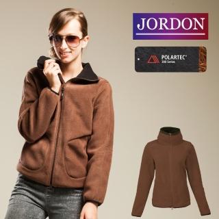 【JORDON 橋登】POLARTEC Classic 200女款刷毛保暖外套(726 咖啡)