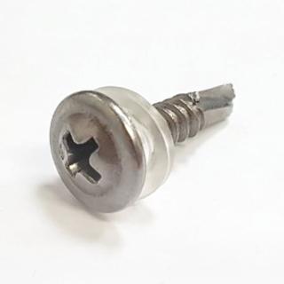 T11 十字自攻螺絲 8#×3/4英寸 100支/包 白鐵自攻螺絲(大扁華司頭鑽尾螺絲 不銹鋼螺絲)