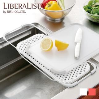 【日本 LIBERALISTA】廚房水槽平面式多功能瀝水盤架